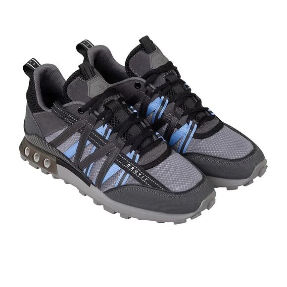 Cruyff Mens Fearia Suede Hex-Tech Sneakers / Gray/Blue